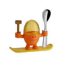 Thumbnail for WMF McEgg Eierbecher mit Löffel, lustiger Eierbecher Kinder, Kunststoff, Cromargan Edelstahl poliert, spülmaschinengeeignet, orange im Sale