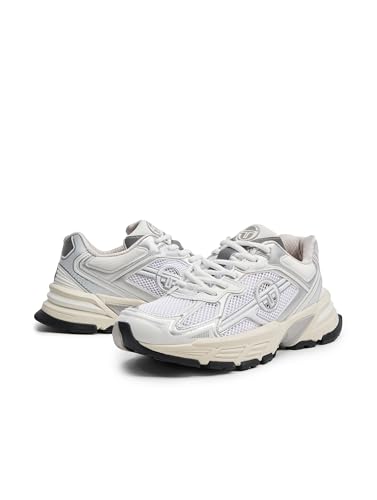 Sergio Tacchini Y2K RUNNER Men's Women's Unisex Sneakers Lace-up Shoes WHITE/TOFU/Silver (3522) on Sale