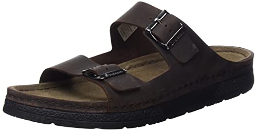 Berkemann Herren Adam Hausschuh, Dunkelbraun/schwarz, 47 EU im Sale