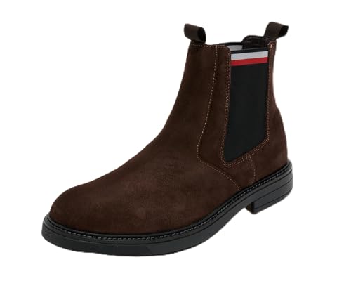 Tommy Hilfiger HILIFGER OUTDOOR SUEDE CHELSEA ( Outdoor-Stiefel Herren, Braun (Cocoa), 43 EU im Sale