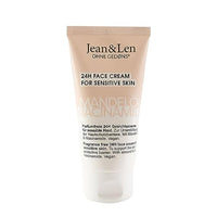 Thumbnail for Jean & Len Perfume-Free Face Cream with Almond Oil & Niacinamide, suitable for sensitive skin, 24-hour moisturizing, replenishing effect, paraben-free & silicone-free, vegan, 50 ml