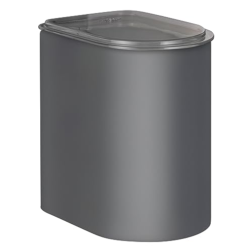 Wesco storage container LOFT 2.2 liters made of high-quality sheet steel with acrylic lid in matt graphite - food-safe - airtight - ideal for drawers on sale
