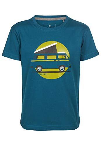 ELKLINE Children's T-Shirt Lückenbüsser VW-Bulli Print 3041177, Color: Blue Coral, on Sale
