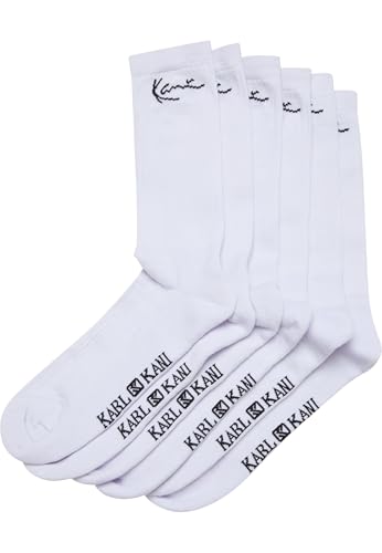Karl Kani Signature Socks (6 Pack) 35-38 white im Sale