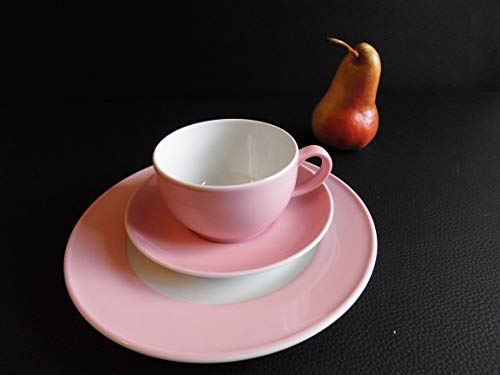 Dibbern SPECIAL OFFER Solid Color - Coffee cup mU 0.25 + plate 21 cm - pale pink - NEW in Sale