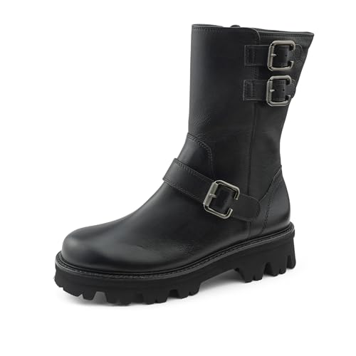 Paul Green Damen Stiefel, Frauen Klassische Stiefel,Winterstiefel,Winterschuhe,uebergangsstiefel,uebergangsschuhe,Boots,Schwarz (Black),38.5 im Sale