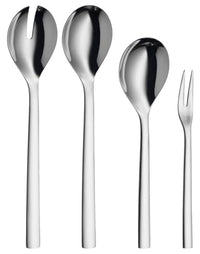 Thumbnail for WMF Nuova Servierteile Set 4-teilig, Salatbesteck, Servierlöffel, Serviergabel, Cromargan Edelstahl poliert, spülmaschinengeeignet im Sale