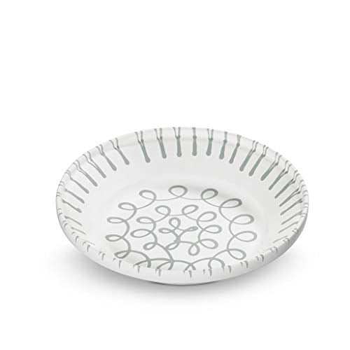 GMUNDNER KERAMIK Rim bowl without handle Diameter: 28 cm Grey flamed tableware, handmade in Austria on sale