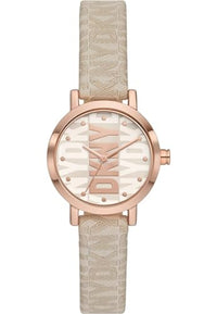 Thumbnail for DKNY Damenuhr Soho Quarz/3 Zeigerwerk 28 mm Gehäusegröße mit einem Stoffarmband NY6673 im Sale