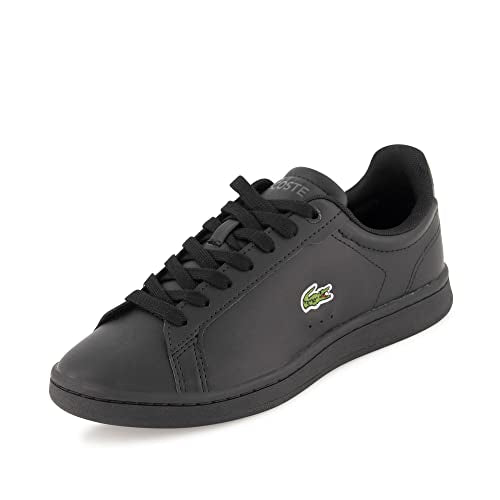 Lacoste Unisex - Children's Low-Top Sneakers Carnaby PRO BL 23 1 SUJ, boys, girls low shoes, lace-up shoes, lace-ups, BLACK (02H), 35 on Sale