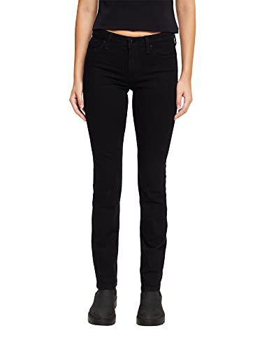 ESPRIT Women Stretch-Denim Jeans, 910/BLACK Rinse-New, 25/30 im Sale