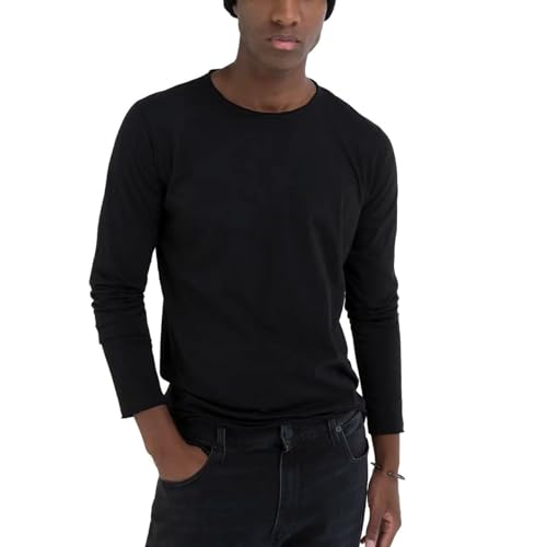 Replay Men's M3592a T-Shirt, 098 Black, EU on sale