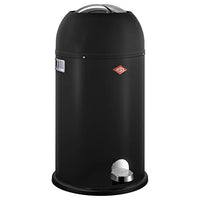 Thumbnail for Wesco Kickmaster waste bin made of high-quality sheet steel in matt black with a volume of 33 liters - built-in damper - large opening