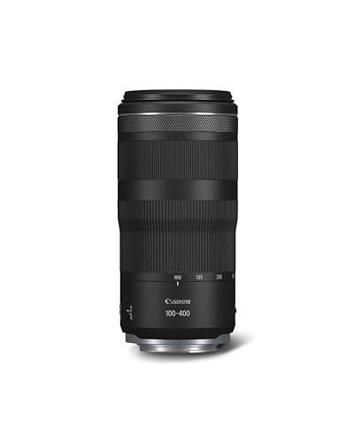 Canon Objektiv RF 100-400mm F5.6-8 is USM Supertele-Objektiv passend für Kameras der Canon EOS R Serie (5,5 Stufen optischer Bildstabilisator, Nano USM Autofokus, 635g, kompakt), schwarz im Sale