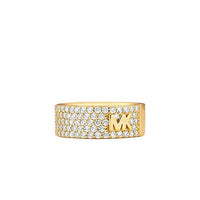 Thumbnail for Damen Ring aus vergoldetem Sterlingsilber mit Zirkonia von Michael Kors im Sale