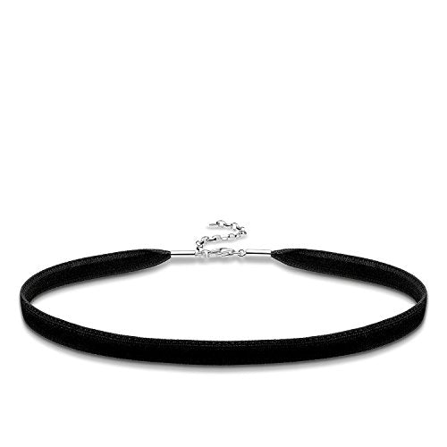 Thomas Sabo Damen Kette Choker Samt Schwarz 925 Sterling Silber KE1728-331-11-L36v im Sale