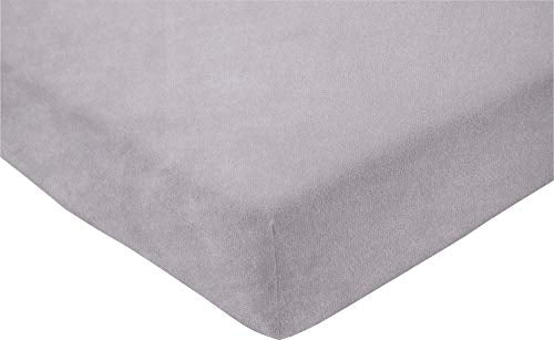 ESTELLA Spannbetttuch Samt Velours | Platin | Frottee | 200x200 cm | passend für Matratzen 180-200 cm (Breite) x 200 cm (Länge) | trocknerfest und bügelfrei | 80% Baumwolle 20% Polyester im Sale