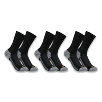 Thumbnail for Carhartt Herren Force Mittelschwere Crew-Socken, 3 Paar, Schwarz, im Sale