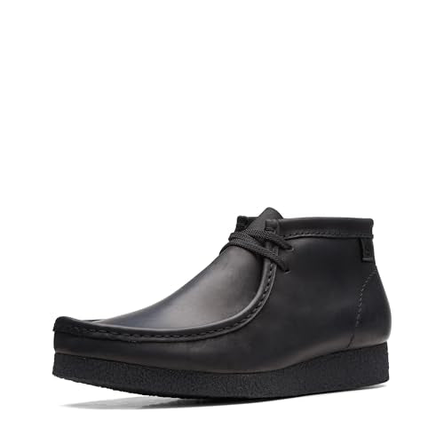Clarks Herren Shacre Boot Chukka-Stiefel, Schwarzes Leder, EU im Sale