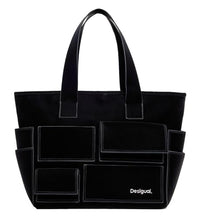 Thumbnail for Desigual Women's Accessories PU Shopping Bag, Black im Sale