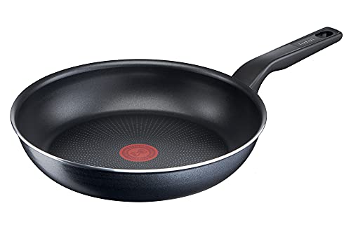 Tefal C38506  Force Bratpfanne 28 cm | Antihaftversiegelung | widerstandsfähig | robust | Thermo-Signal | Diffusion Base Pfannenboden | extragroße Form | stabiler Griff | Schwarz im Sale