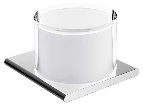 KEUCO Lotion-Spender Metall verchromt und Kristall-Glas, Inhalt nachfüllbar ca. 150ml, Seifenspender für Bad und Gäste-WC, Wandmontage, Edition 400 im Sale