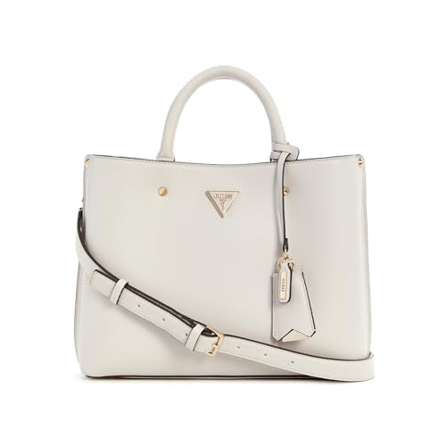 GUESS Meridian Girlfriend Satchel Ivory im Sale