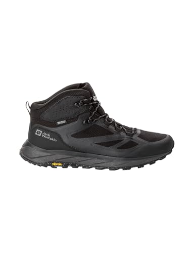Jack Wolfskin Men's Terraventure Texapore Mid M, Black, 45.5 EU on Sale