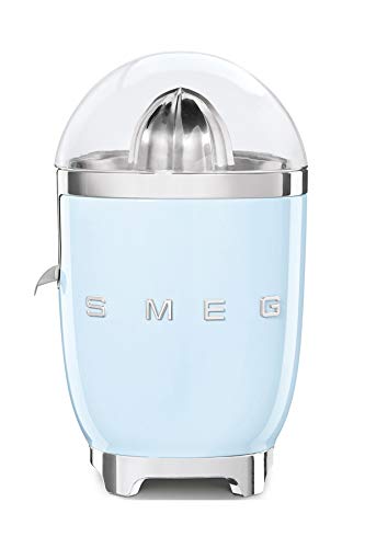 SMEG, Electric Citrus Juicer CJF01PBEU, manual press, drip-proof spout and universal cone, non-slip base, integrated cable reel, 70 W, sky blue on sale