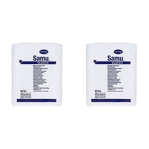 Samu Classic Mini Wöchnerinnen-Vorlagen Wochenbettbinden Einlagen 1x20 Stück (Packung mit 2) im Sale