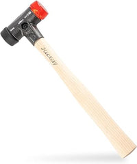 Thumbnail for Wiha Schonhammer Safety mittelweich und hart (26611) I Gummihammer mit hochwertigem Hickory Holzstiel I Rund-Schlagkopf 30mm im Sale
