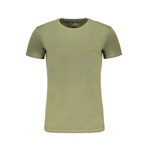 Aeronautica Militare Green Cotton Herren T-Shirt, Grün , im Sale