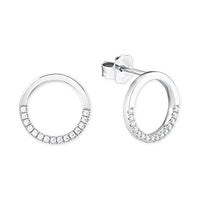 Thumbnail for s.Oliver Ohrstecker 925 Sterling Silber Damen Ohrschmuck, mit Zirkonia synth., 1,2 cm, Silber, Kommt in Schmuck Geschenk Box, 2018676 im Sale