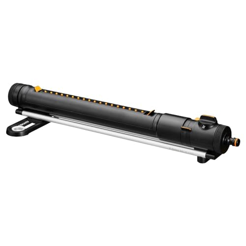 Fiskars X-Series Oscillating Sprinkler S–L, Incl. Removable Filter and Nozzle Cleaning Tool, Sprinkler for 300–500 m², Black/Orange, 1070831 on Sale