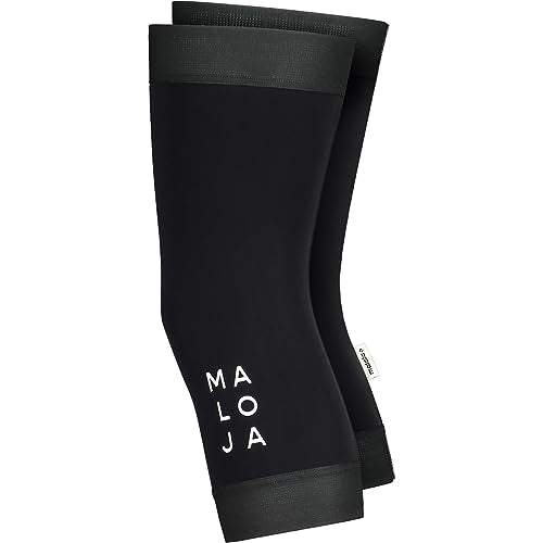 Maloja Taischm. Knielinge Schwarz - Elastische schnelltrocknende Bike Kniewärmer, im Sale
