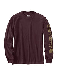 Thumbnail for Carhartt Relaxed Fit Schweres Langarm-T-Shirt mit Grafik und Logo-Ärmeln, Herren, Rot, im Sale