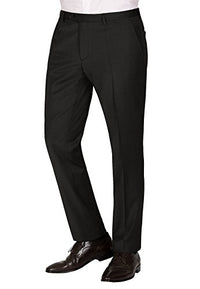 Thumbnail for Club of Gents Mens Archiebald-20-023S0 Suit Regular Fit Trousers, Black (Black 90), 42 on sale