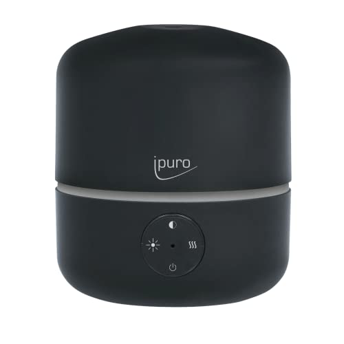 ipuro Aroma Diffuser Air Sonic good mood white mit Fernbedienung - schlichter Duftöl Diffuser mit Intervall- und Dauerbetriebsfunktion - stilvoller Luftbefeuchter mit Licht und Ultraschall Technologie im Sale