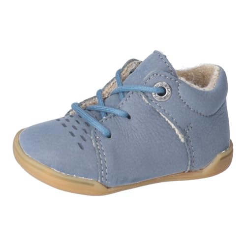 RICOSTA Unisex Stiefel TED, Baby und Kleinkinder Lauflernschuhe, Weite: Mittel, lose Einlage, Barfuß-Schuh, Booties, Leder, Reef (140), 22 EU im Sale