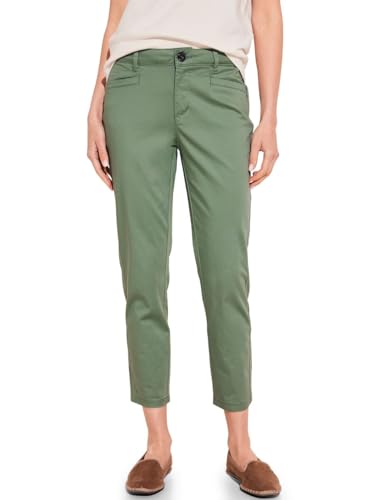 STREET ONE Damen A377207 7/8 Satin Hose, Dry Salvia Green, 42W / 26 im Sale