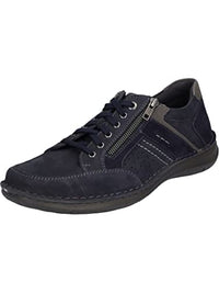 Thumbnail for Josef Seibel Herren Low-Top Sneaker Anvers 87,Weite K (Extra weit),Wechselfußbett,Laufschuhe,schnürschuhe,Indigo-Kombi,47 EU im Sale