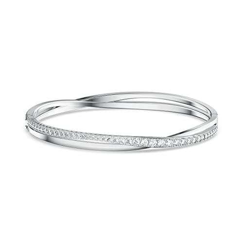Swarovski Hyperbola Armreif, Weiss, Rhodiniert im Sale