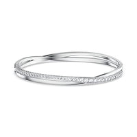 Thumbnail for Swarovski Hyperbola Armreif, Weiss, Rhodiniert im Sale