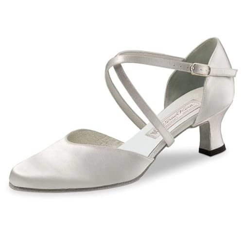 Werner Kern Damen Tanzschuhe Patty 5,5 - Satin Weiß - im Sale