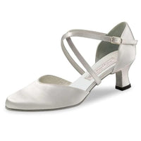 Thumbnail for Werner Kern Damen Tanzschuhe Patty 5,5 - Satin Weiß - im Sale