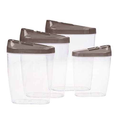 Invero Master Behälter-Set, Violett, Braun, Pink, Rot, 4-teilig braun im Sale