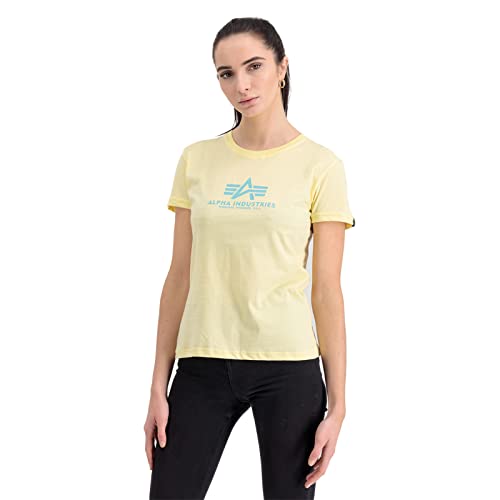 Alpha Industries Damen New Basic T Wmn T-Shirt, Deep Maroon, im Sale