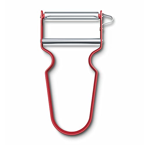 Victorinox REX Peeler, for fruit and vegetables, extra sharp, straight edge, aluminum, red on sale