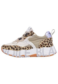 Thumbnail for VOILE BLANCHE Sneakers aus Leder und Gewebe, Beige 35 im Sale