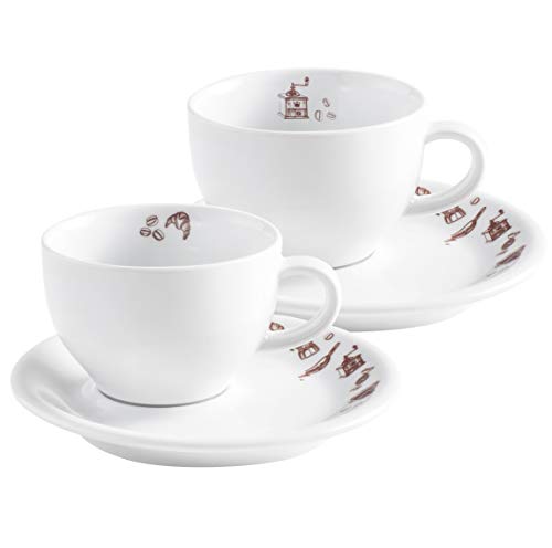 KAHLA Tasse, Porzellan, Braun, 4 TLG im Sale